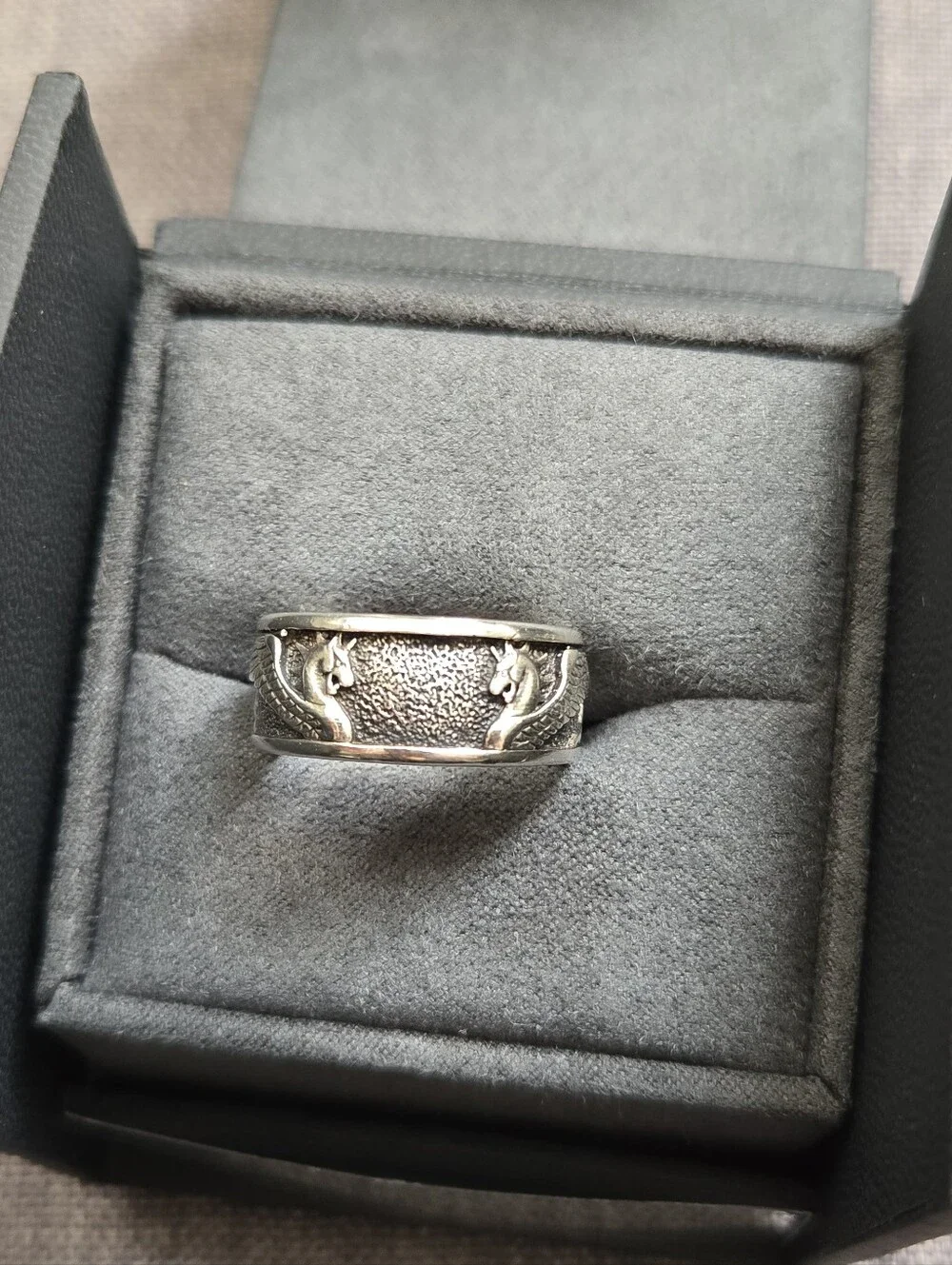 David Yurman Mythical Dragon Sterling Silver Band Ring